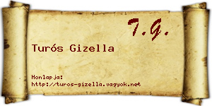 Turós Gizella névjegykártya